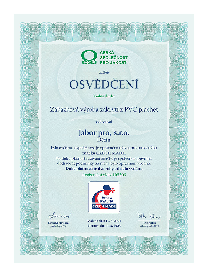 Certifikace Czech Made
